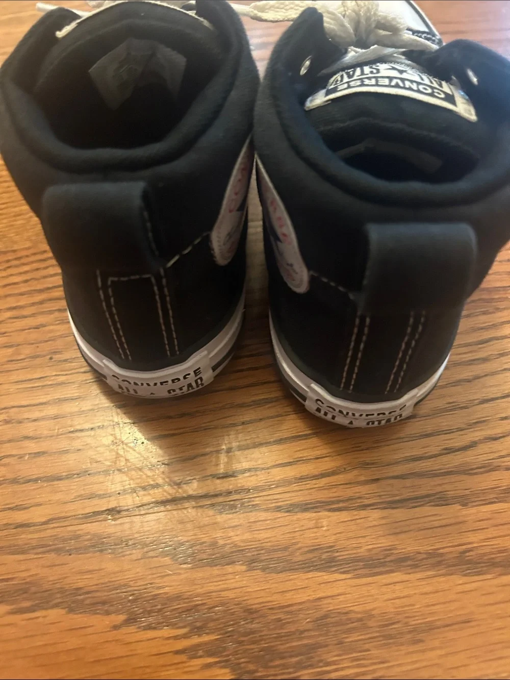 Converse Kids Black and White High-Top Sneakers